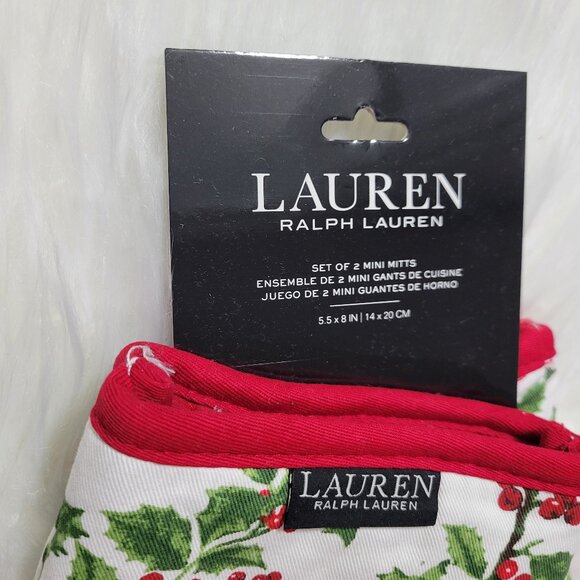 Lauren Ralph Lauren Set of 2 Mini Oven Mitts - Picture 3 of 5